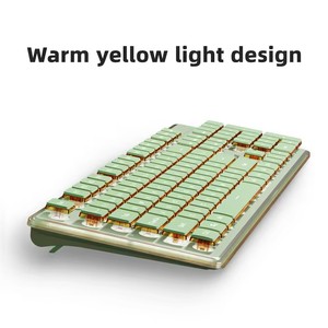 EWEADN V3 104-Key Silent Design PBT Keycap Membrane Wired USB LED Backlit <strong>Computer</strong> <strong>Keyboard</strong> New Product