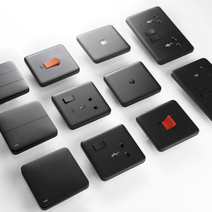 英語エレガンススマート統合スイッチソケット1ギャングMFスイッチUSB ACソケット (LEDインジケーター付き) - Product Image 4