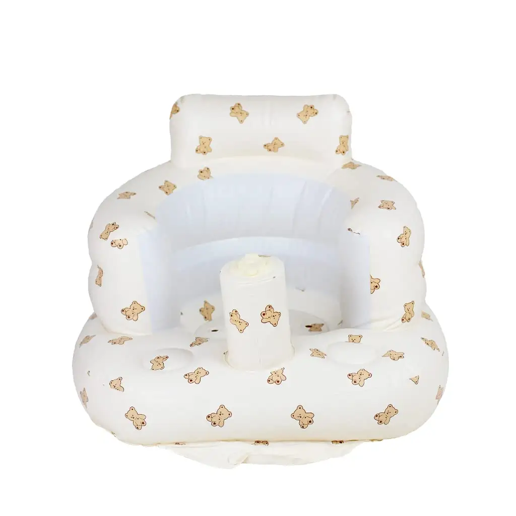 Siège gonflable pour bébé Chaise pour enfant en bas âge pour s'asseoir Chaise de douche pour bébé Places au sol Cadeaux avec mallette de rangement