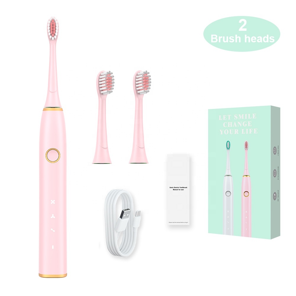 Pink Free 4 brush heads