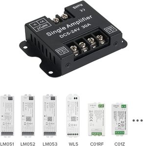 Esann เครื่องขยายสัญญาณแอลอีดีแบบไม่มีแสงแถบ IC 30A 1Ch DC5-24V สีเดียวหรี่สำหรับ COB 2835 3014 3528 5050 - Product Image 5