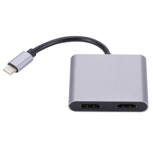 4 in 1 Type C HUB พร้อม2 * HDMI 4K30Hz USB 3.0 5Gbps Pd 100W MST ชาร์จข้อมูลสำหรับแล็ปท็อป/พีซีความละเอียด4K ที่ได้รับการรับรองจาก ROHS - Product Image 6
