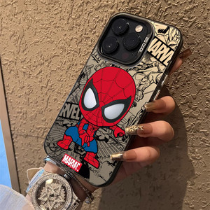 אופנה אנימה spiderman קריקטורה imd הדפסה מקרה טלפון נייד iphone 16 פלוס 14 13 11 xr tpu pc בחזרה מעטפת מעטפת