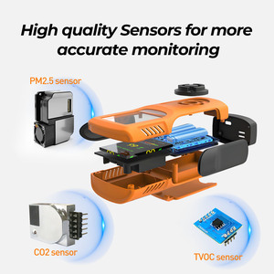 Top Trung Quốc cảm biến nhà sản xuất Độ phân giải cao <span class=keywords><strong>CO2</strong></span> O2 PM2.5 PM10 TVOC phát hiện không khí hạt mét AQI Meter Đối với trang chủ - Product Image 4