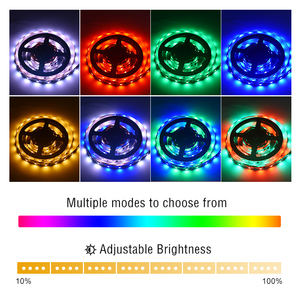 12 В RGB 5050 Светодиодная лента WS2811 с дистанционным управлением и NFC 10 пикселей 10 мм PCB медный корпус IP66 USB-подключение Беговая Светодиодная лента - Product Image 5