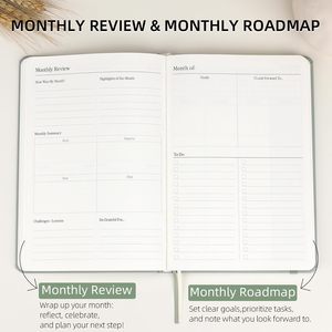 Low Moq Hoe Maak Je Een Prachtig Werkboek Zelfzorgtijdschrift Pastel Projectmanager Groeien & Dankbaarheid Focus Planner Journal - Product Image 4