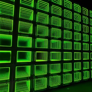 3D бесконечный зеркальный туннельный светильник многоцветный меняющий пульт дистанционного управления настенный знак для украшения автомобиля DC Power Taxi - Product Image 5