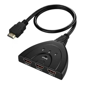 4K HDTV 3-Port 3-in-1スイッチセレクターPS3 PS4 PS5 Xbox 360用アダプターケーブル付きモニタースピーカー用その他のデバイスアプリケーション - Product Image 1