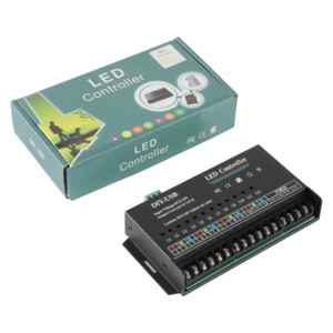 DC5-24V 5Ax12CH DIY usb'li şerit LED programlama denetleyici 12-Channel tek renk RGB şerit 60A için Dimmer LED şeritler