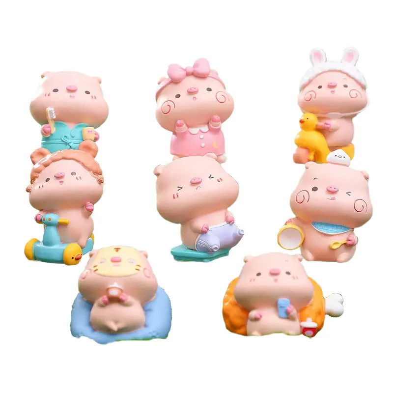 Каучуковая игрушка для маленькой свиньи, милая мультяшная кукла piyo pig, Детские декоративные украшения «сделай сам», подарок для активного отдыха