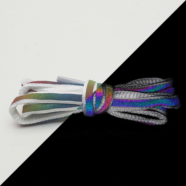 White multicolored hologram