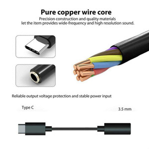 Type-C to <strong>3.5mm</strong> Audio Adapter <strong>USB</strong> C to 3.5 Headphone Jack Adapter Cable - Product Image 3