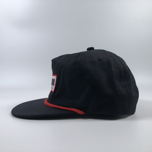 Retro Street Wear Mens 5 <strong>Panel</strong> Golf Hats Unstructure Soft Cotton Rope Snapback Custom Embroidered <strong>Patch</strong> on Customised Flat Cap - Product Image 3