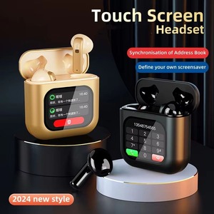 Notificación de mensajes de venta de fábrica MP3 Auriculares inteligentes pantalla táctil BT TWS Bluetooth inalámbrico 5,4 K1 auriculares Cancelación de ruido - Product Image 5