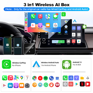 JMC <span class=keywords><strong>Android</strong></span> AI BOXワイヤレスCarPlay <span class=keywords><strong>Android</strong></span> Auto 2G 16GビデオプレーヤーYoutube Netflix BT Playミュージック - Product Image 2