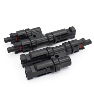 QJC Sistema Solar IP67 Serie T2 Conexión paralela 1 a 2 T Tipo Panel solar Cable Conector de rama para panel de cable solar - Product Image 4