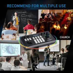 Feelworld kbc10 chuyên nghiệp PTZ đơn vị kiểm soát Joystick & bàn phím, HDMI đầu ra vòng lặp POE hỗ trợ OEM nhà sản xuất - Product Image 5