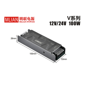 Fuente de alimentación conmutada con indicador LED 110/220V para campo de automatización industrial Certificación CE ROHS UPS - Product Image 3