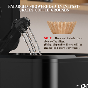 Empstorm kommerzielle temperaturregelung elektrisch wiederaufladbar 1,8 l 12 tassen kapazität drip-kaffeemaschine mit sichtbarem wasserfenster - Product Image 4
