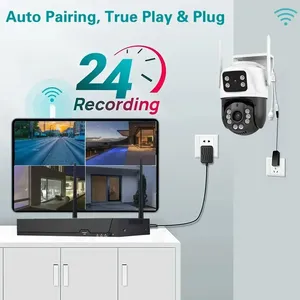 Overscam 6mp Wifi <span class=keywords><strong>Ip</strong></span> <span class=keywords><strong>Camera</strong></span> Kit 8ch Nvr Video Surveillance Set Auto Track Nachtzicht Icsee Draadloos Cctv Systeem Voor Cloud - Product Image 3