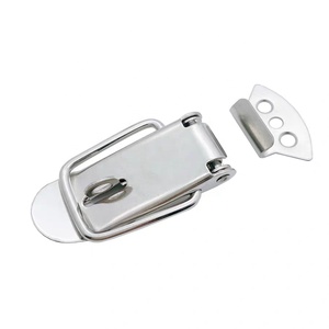 工厂J104 SS201不锈钢搭扣拨动闩锁，用于工具箱手柄弹簧闩锁 - Product Image 6