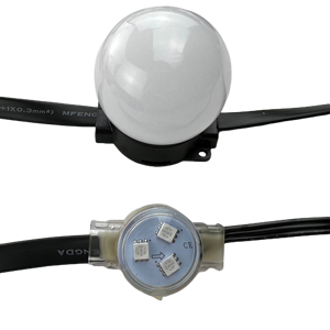 30 Pixel/Set WS2811 DC12V Adressierbares RGB-Pixel-Modul IP68 50mm matti erte Abdeckung 40mm Basis 0,72 W/Pixel(3LEDs) 18AWG Black Wire 3 - Product Image 1