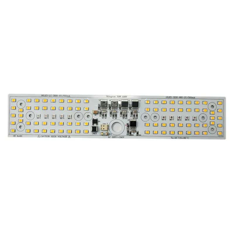 50W DOB 220V AC LED bordo luce motore per LED Grow Light con LG CL201 2835 3500K ed Epistar 660nm LED