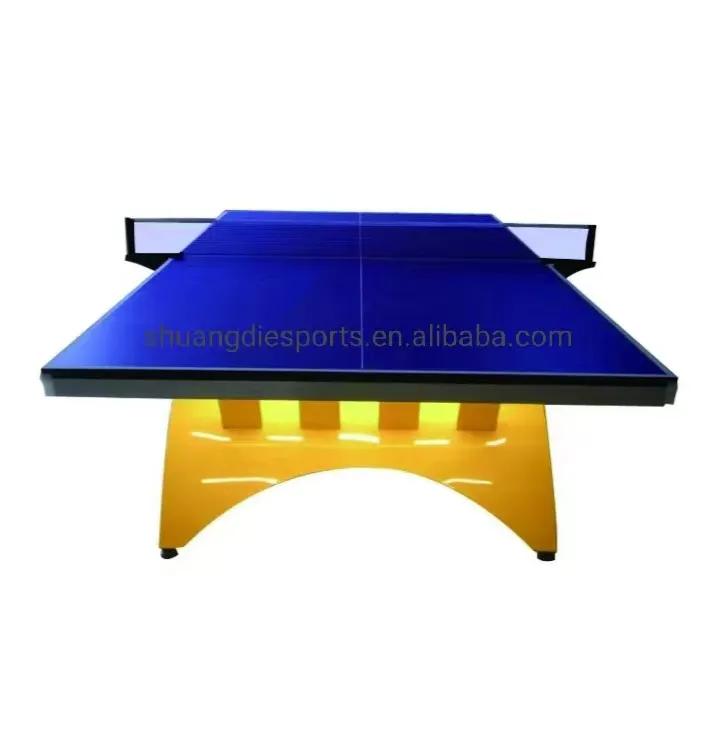 Shuang die Sports Gold Tischtennis platte mit LED-Leuchten und Netzteil