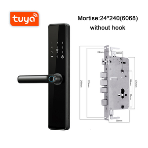 Blocco intelligente con impronta digitale biometrica con codice di controllo remoto Wireless per APP Wifi Tuya