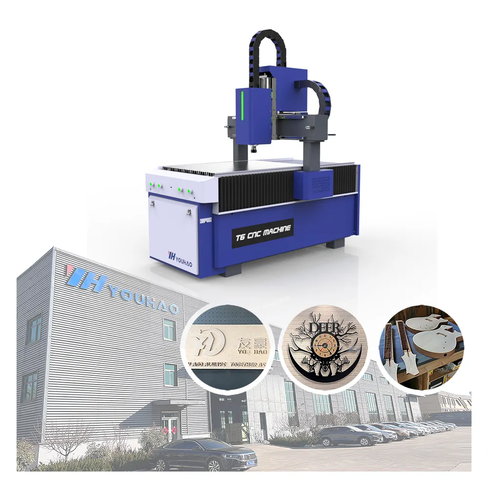 YOUHAO Stock Available 3D Router CNC 600*900 Small CNC Milling Machine Mini ATC CNC Router 6090
