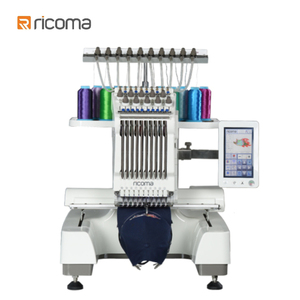 RiCOMA单头绣花机EM1010带10针家用电脑刺绣10色中国直接供应商