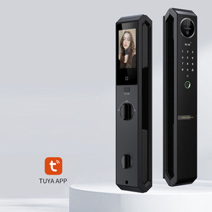 Tuya Wifi 3D Face elettronica Cerradura Inteligente citofono blocco automatico del cancello App serratura in legno - Product Image 3