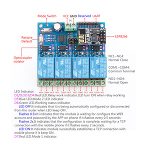 <strong>ESP8266</strong> ESP-01 5V 4-Channels <strong>WiFi</strong> <strong>Relay</strong> <strong>Module</strong> for Home Remote Control <strong>Switch</strong> - Product Image 5
