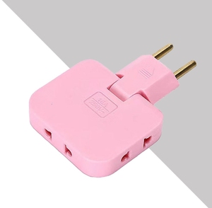 Enchufe de extensión de cobre caliente de la UE adaptador eléctrico 3 en 1 Adaptador de rotación de 180 grados enchufe convertidor ajustable para teléfono móvil - Product Image 3