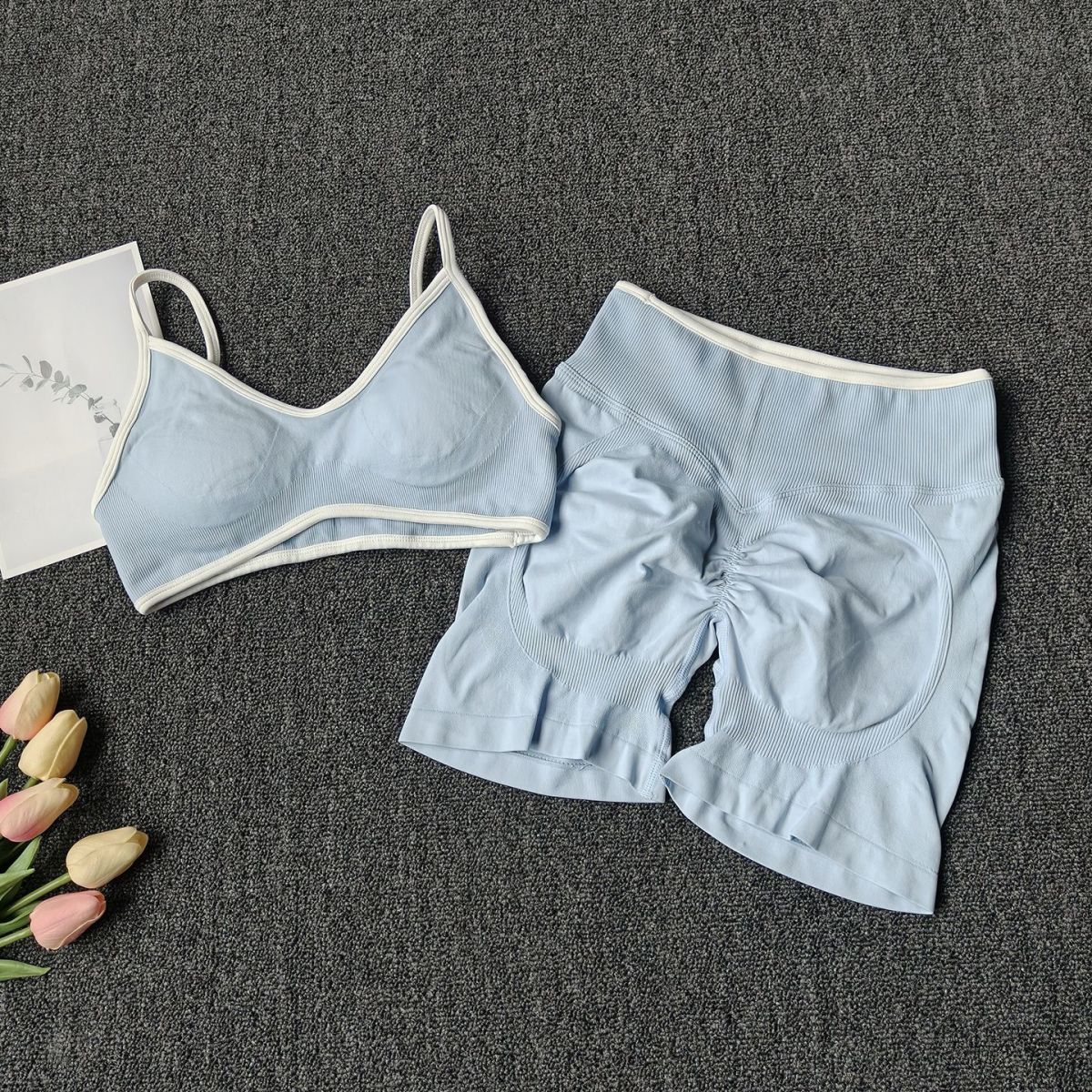 Azzurro (gilet+pantaloncini)