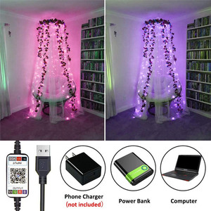 Party Holiday Lighting USB Sound Activated <strong>LED</strong> Music Garland 5M 10M 20M String <strong>LED</strong> Light Strip Color Changing <strong>RGB</strong> IP65 5V DC 80 - Product Image 6