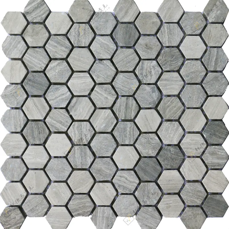 Hilite Décoration murale hexagonale de bonne qualité Mosaïques en céramique pour intérieur Carreaux de sol et de mur en céramique décoratifs