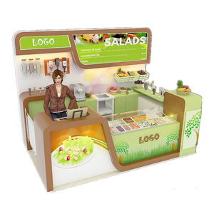 Trái cây tươi salad kiosk Mall Ice Cream & nước trái cây gian hàng hiển thị kiosk thiết kế ý tưởng cho bán - Product Image 1