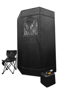 パンタゴンカスタムロゴポータブルサウナモダンデザインウェットスチーム遠赤外線1人用リビングルームまたはアパート用