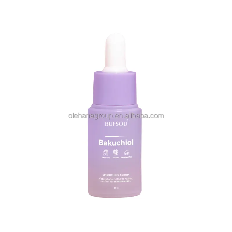 Marque privée Correcteur naturel des taches brunes éclat Bakuchiol Sérum pour le visage Anti-âge Rides Réduire les ridules Sérum Bakuchiol