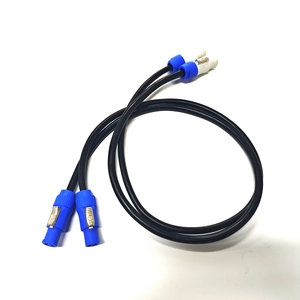 Luz de escenario PowerCon Cable de alimentación AC PowerCon Blue Entrada a PowerCon Salida gris 12AWG Cable de extensión de alimentación de 3 pines - Product Image 4