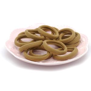 100 Pack Seamless Cotton <strong>Elastic</strong> Hair Ties Ponytail Holders Stretch Hair Accessories No Damage for Thick Hair