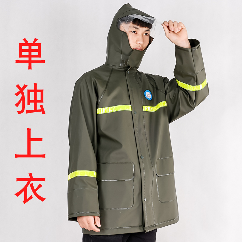 Chaqueta verde militar (con bolsillos interiores y exteriores)