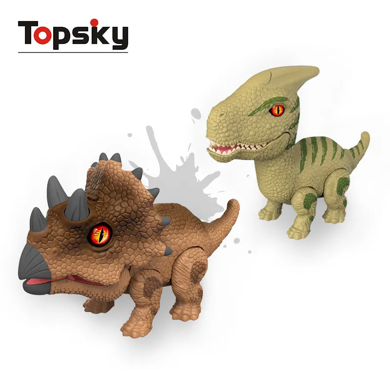 ألعاب ديناصورات مرحة يمكن تجميعها وتشغيلها ألعاب تعليمية للأطفال تحاكي مشاهد عالم الديناصورات