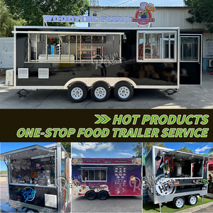 2025 Mobile Fast Food Truck Pizza Snack Food Trailer Food Truck with Full Kitchen