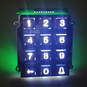 4X4 matrix <strong>numeric</strong> blue led die cast illuminated keypad with <strong>function</strong> key buttons - Product Image 3