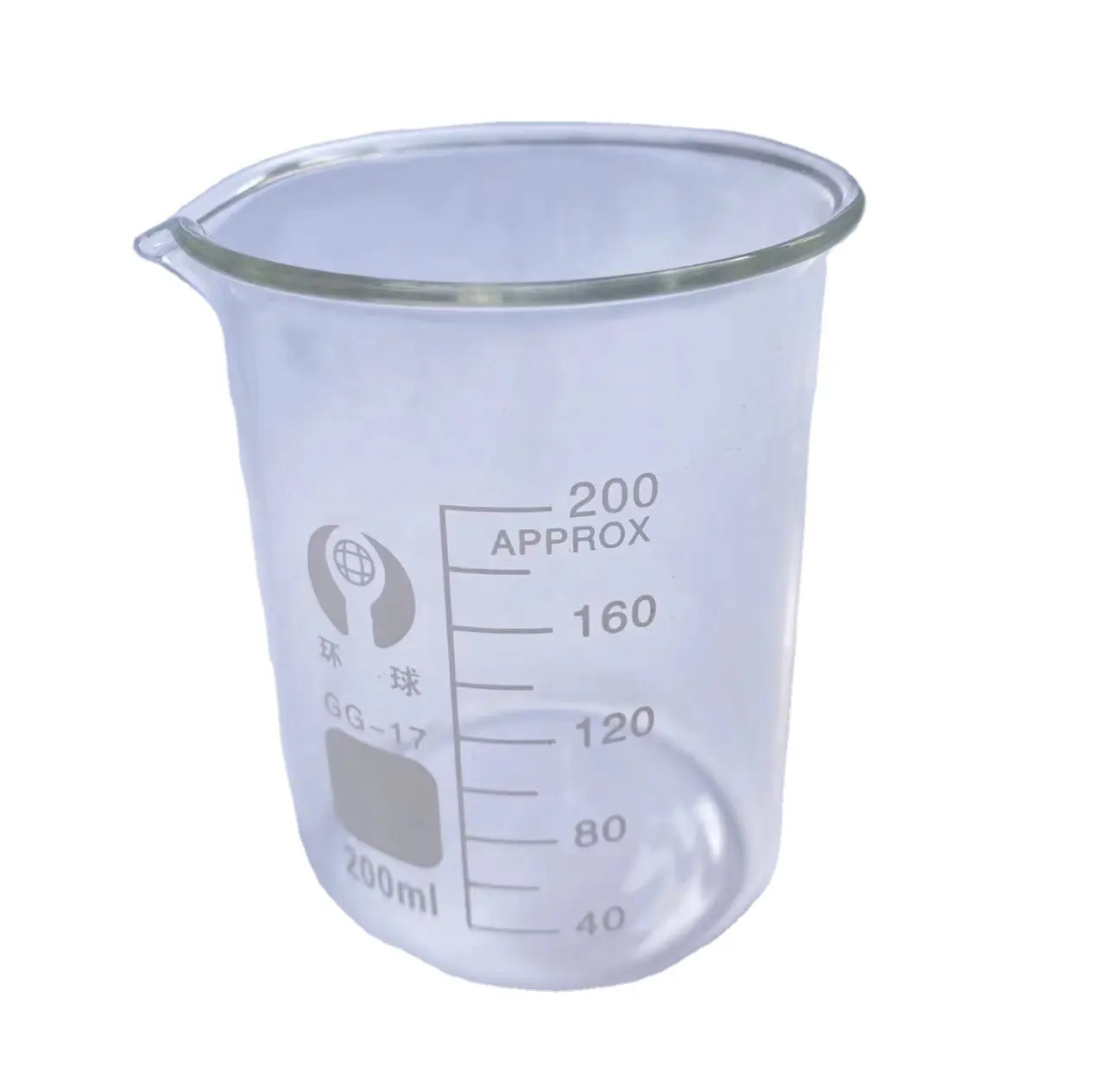 5ml-10000ml Lab Borosilicate Pyrex Glass Forma baja Forma alta Vaso de precipitados resistente con graduación y pico 200ml