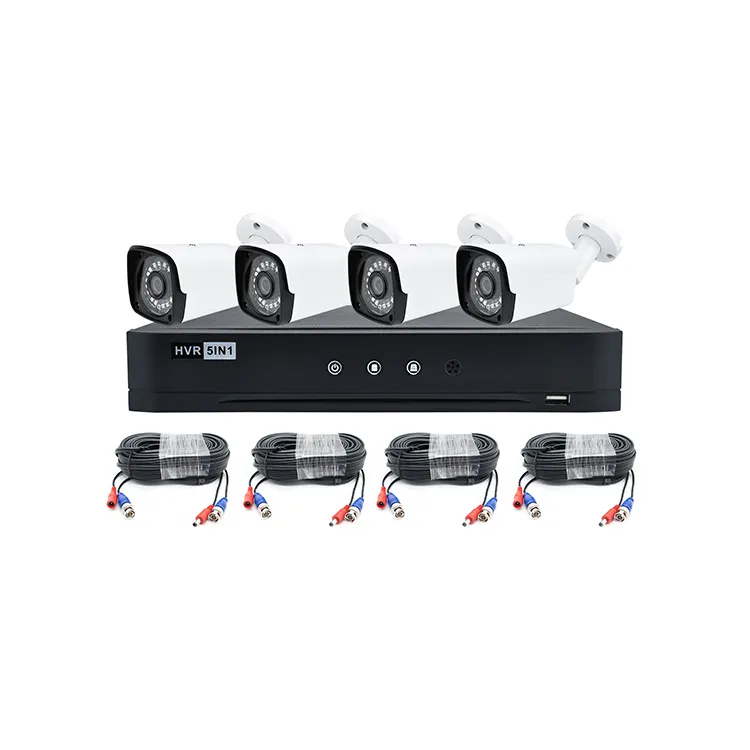 Populaire 4CH Kit 1080P Waterdichte Camera Dvr 4Channel Security Camera Set Dvr Kit Cctv Systeem