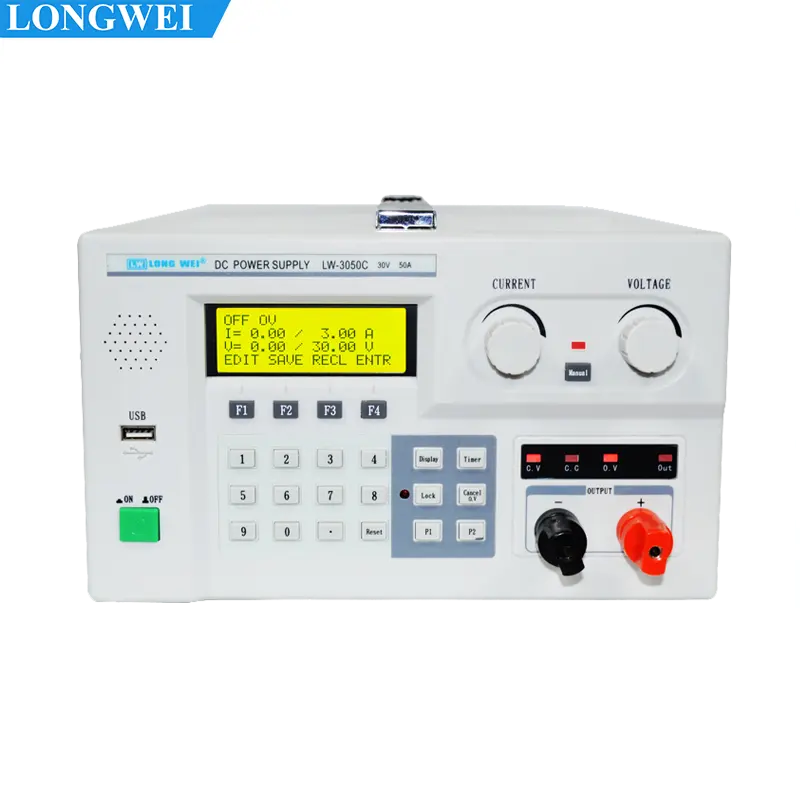 Longwei LW-3050C 30v 50a DC tension constante alimentation programmable Source d'alimentation de laboratoire réglable régulateur de tension Stable