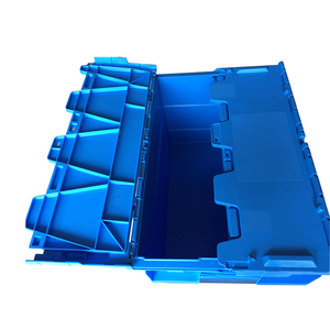 HOT Sale Heavy Duty <strong>Logistic</strong> Nestable Stackable Plastic Storage Moving Boxes Turnover Tote Box Attached Lid <strong>Container</strong> - Product Image 6